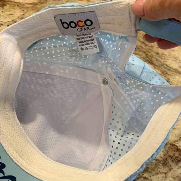 Official Ironman teal Blue and Light Blue Running Cap!! Never worn!! - Picture 4 of 5